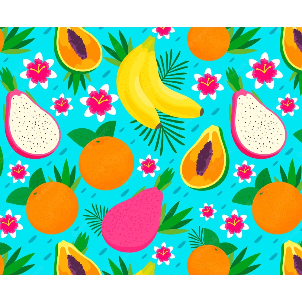 Smycz Owoce Tropikalne