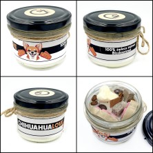 Świeca RASY PSÓW w słoiku