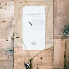 Naszyjnik Buldog Francuski czarno biały