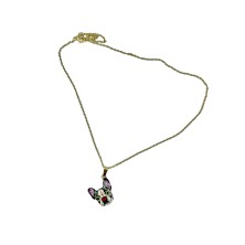 Naszyjnik Buldog Francuski kwiaty geometryczny