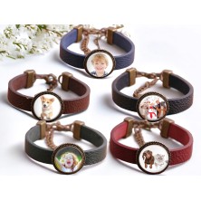 Bransoletka Twoje zdjęcie czerwona