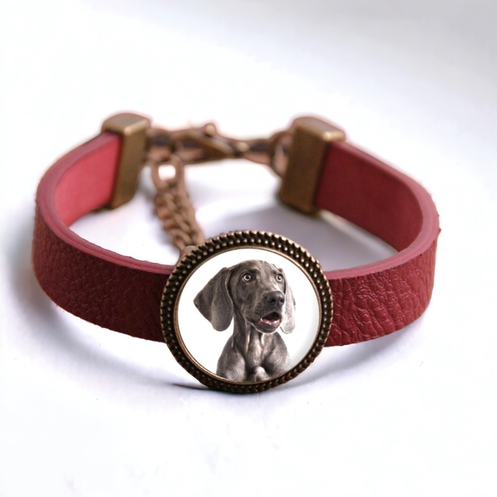 Bransoletka Twoje zdjęcie czerwona