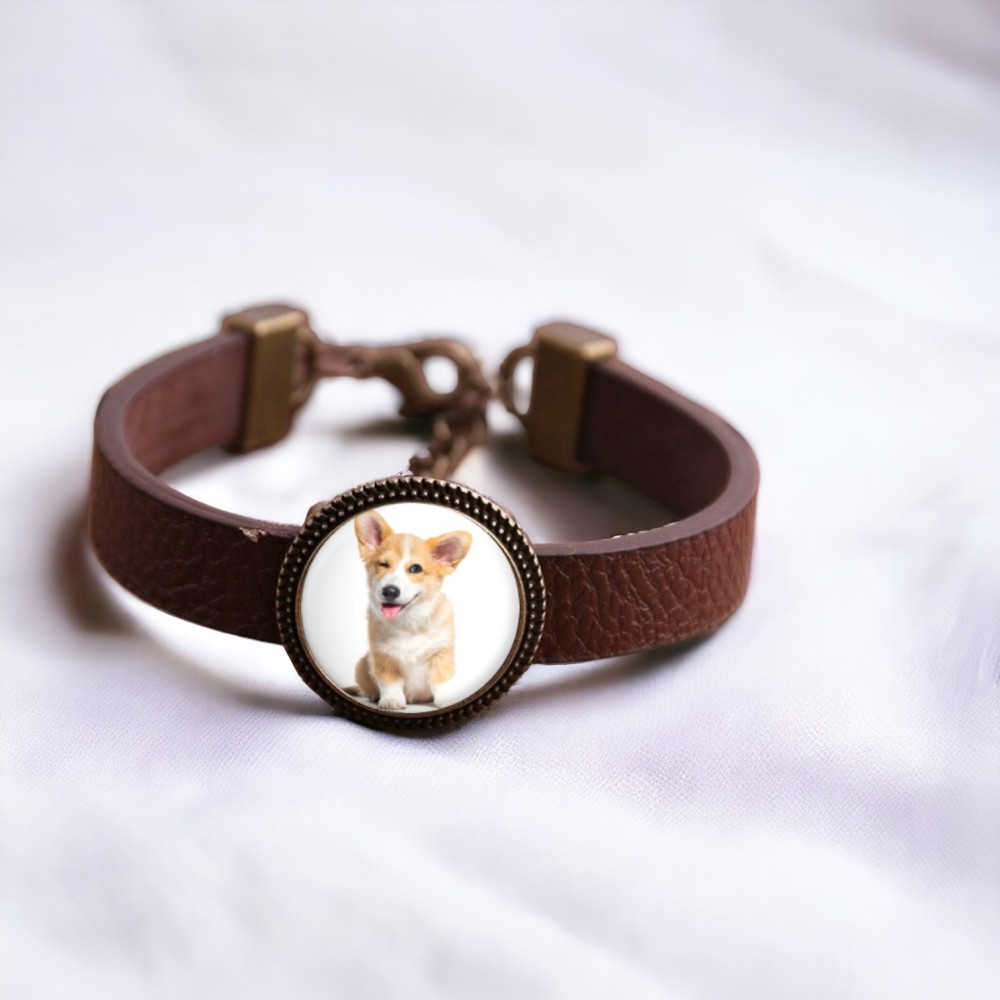 Bransoletka Twoje zdjęcie brązowa