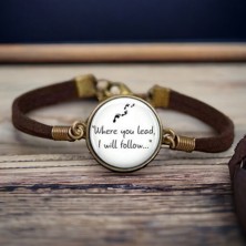 Bransoletka personalizowana ze zdjęciem rzemyk