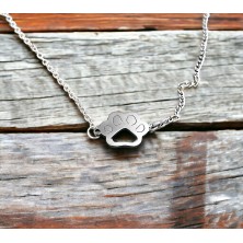 Bransoletka psia łapka złota/srebrna