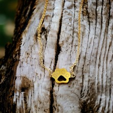 Bransoletka psia łapka złota/srebrna