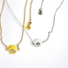 Naszyjnik psia łapka...