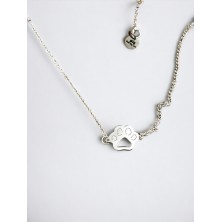 Naszyjnik psia łapka złota/srebrna