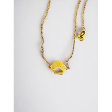 Naszyjnik psia łapka złota/srebrna