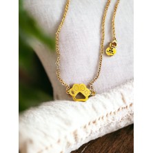 Naszyjnik psia łapka złota/srebrna