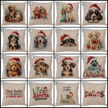 Poszewka na poduszkę Świąteczne psy