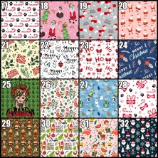 Chustka dla psa ze świątecznym nadrukiem