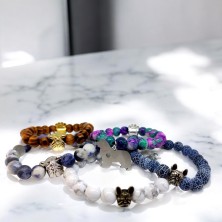 Bransoletka Jamnik z koralikami