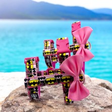 Szelki norweskie/Guard Batman różowy