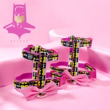 Szelki norweskie/Guard Batman różowy