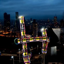 Szelki norweskie/Guard Batman różowy