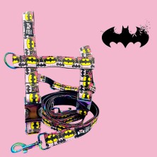 Szelki norweskie/Guard Batman różowy