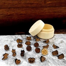 Kolczyki drewniane Beagle