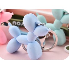 Brelok pies z balonów - błękitny