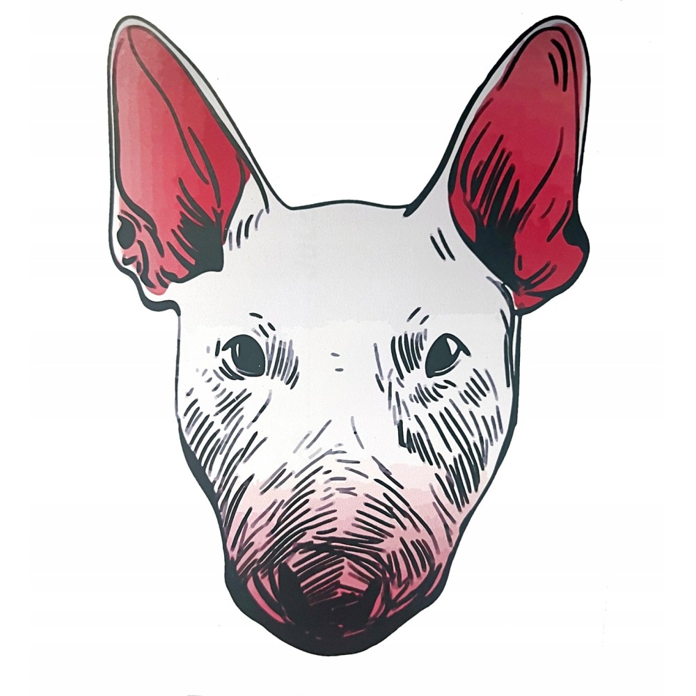 Naklejka na samochód Bulterier