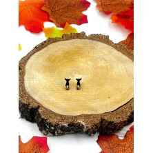 Kolczyki Chihuahua czarne sztyft