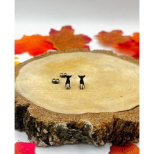 Kolczyki Chihuahua czarne sztyft