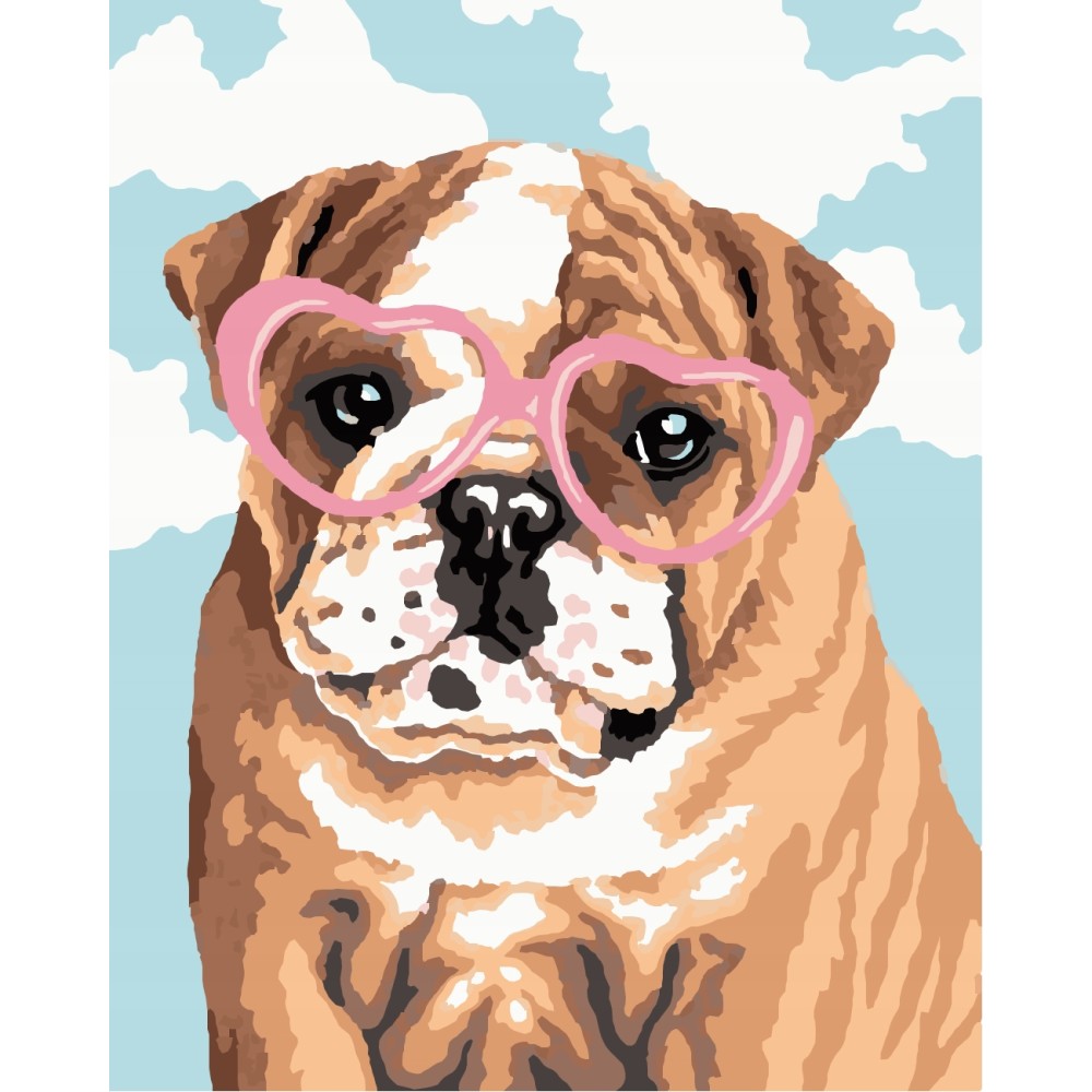 Malowanie po numerach Buldog Angielski