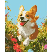 Malowanie po numerach Corgi...