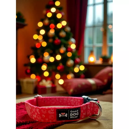 Smycz Łapki świąteczne