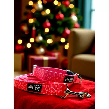 Obroża Łapki świąteczne