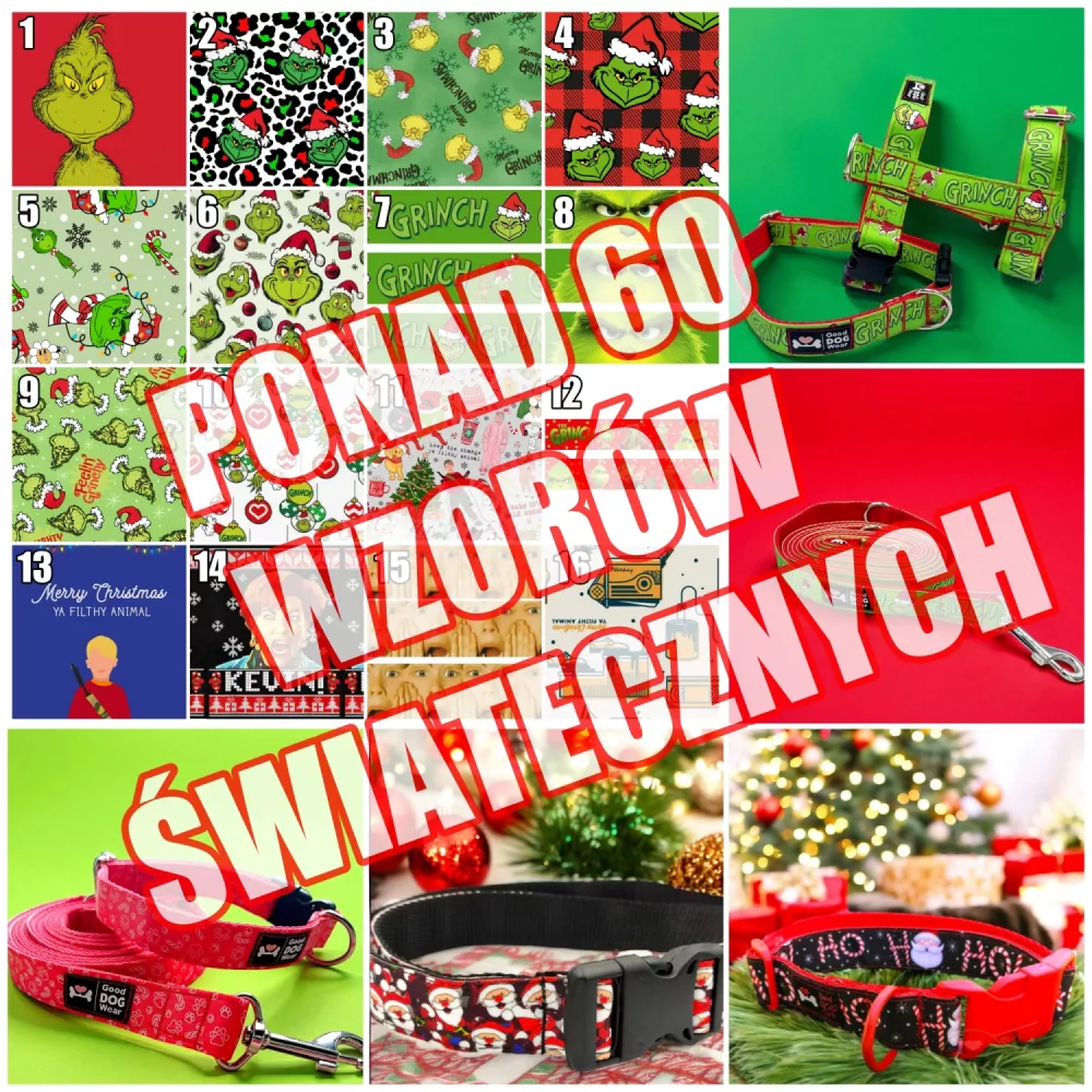 Szelki norweskie/Guard świąteczne - ponad 60 wzorów!