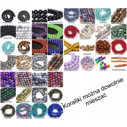 Bransoletka Psia łapa srebrna/złota 7 czakr KOLORY