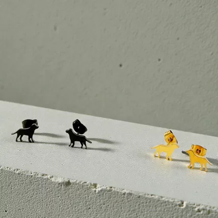 Kolczyki Labrador Retriever 3 kolory