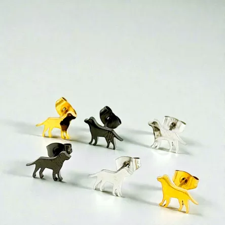 Kolczyki Labrador Retriever 3 kolory