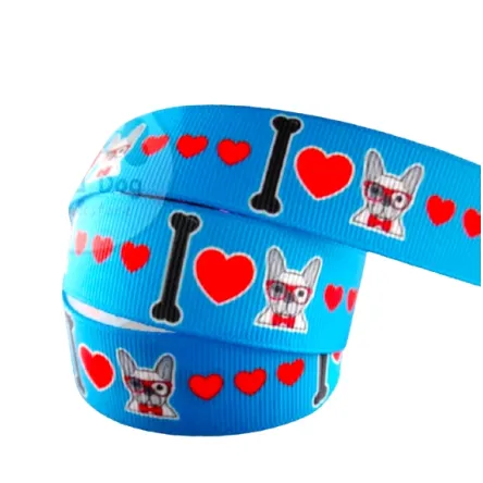 Szelki I love French Bulldog