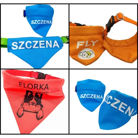 Chustka dla psa z własnym nadrukiem