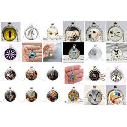 Naszyjnik 25mm personalizowany srebrny