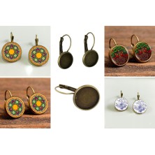 Kolczyki personalizowane 12mm kolory