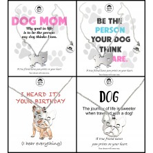 Naszyjnik psia łapa kryształki cyrkonie biały