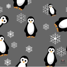 Obroża Pingwiny zima