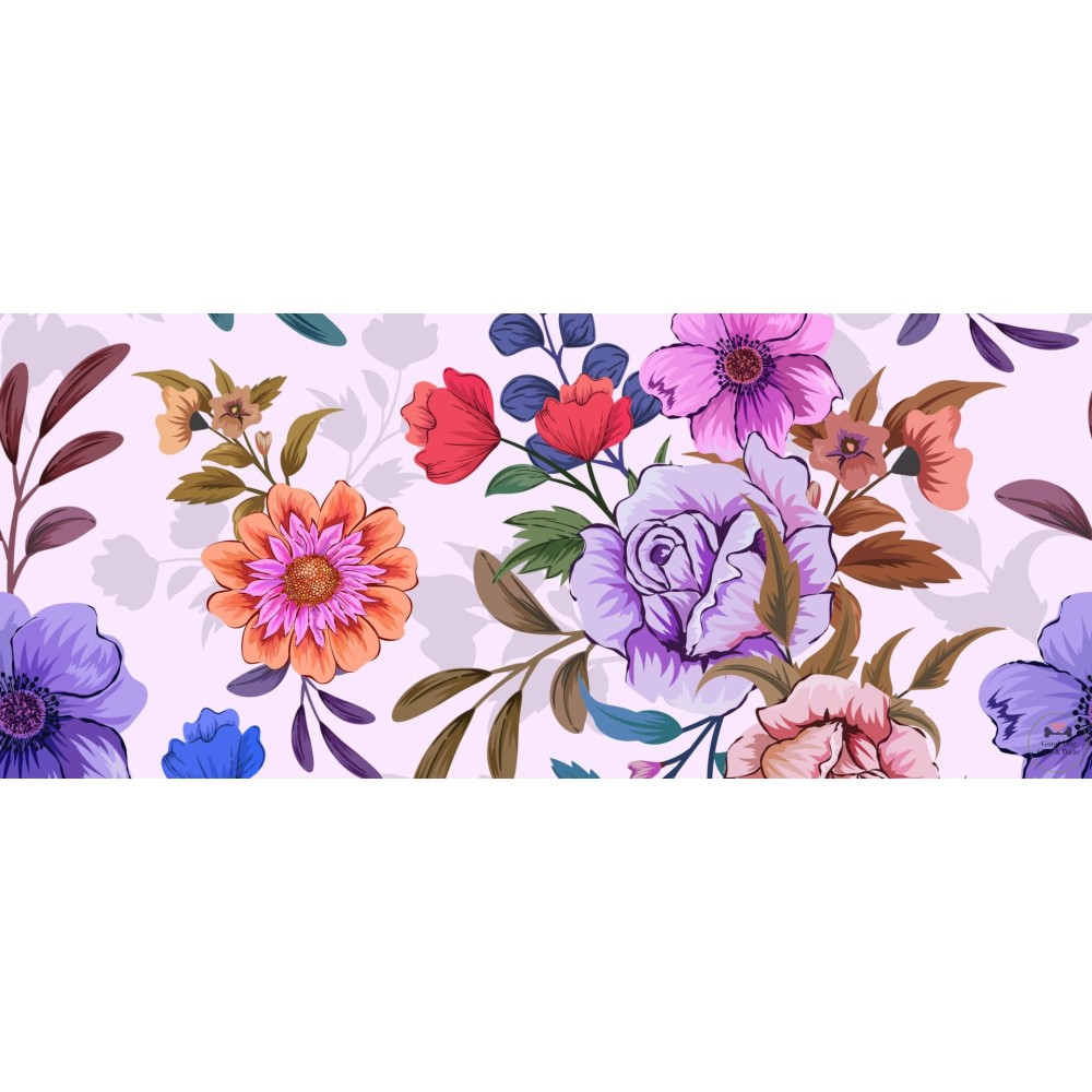 Smycz Kwiaty różowe