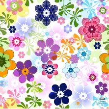 Obroża Wiosenne Kwiaty