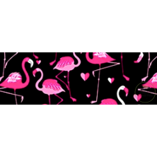 Obroża Flamingi czarne