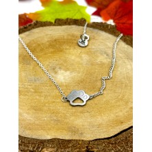 Naszyjnik psia łapka złota/srebrna