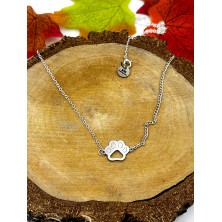 Naszyjnik psia łapka złota/srebrna