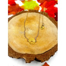 Naszyjnik psia łapka złota/srebrna