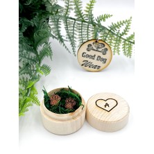 Kolczyki drewniane Psie łapki