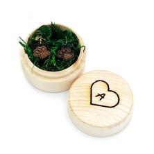 Kolczyki drewniane Psie łapki