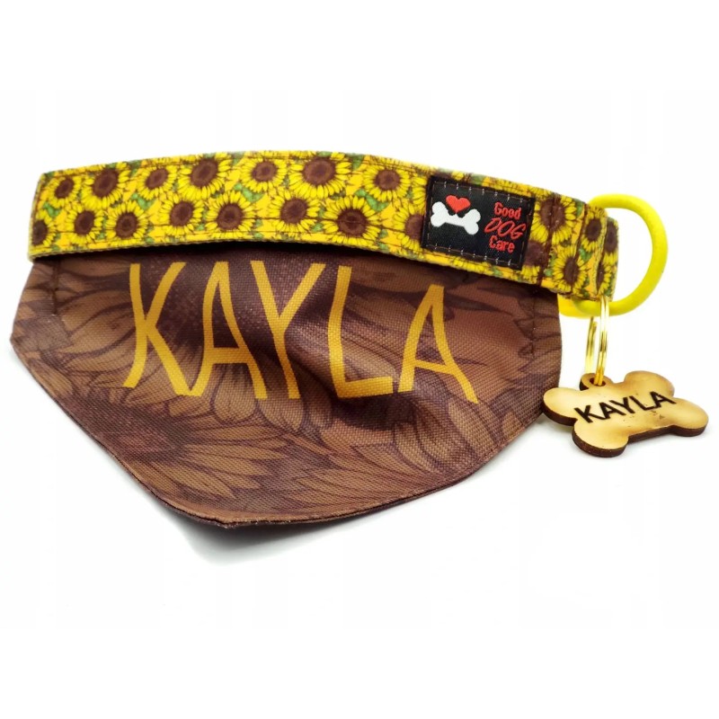 Obroża z chustką na rzep