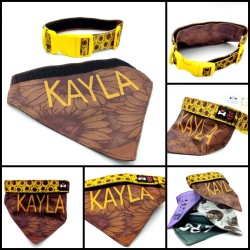 Obroża z chustką na rzep